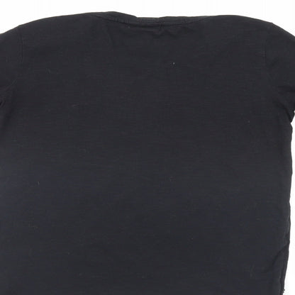 NEXT Girls Black   Pullover Jumper Size 10 Years  - love hearts