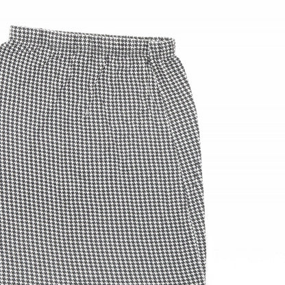 PRETTYLITTLETHING Womens Black Herringbone  Mini Skirt Size 10