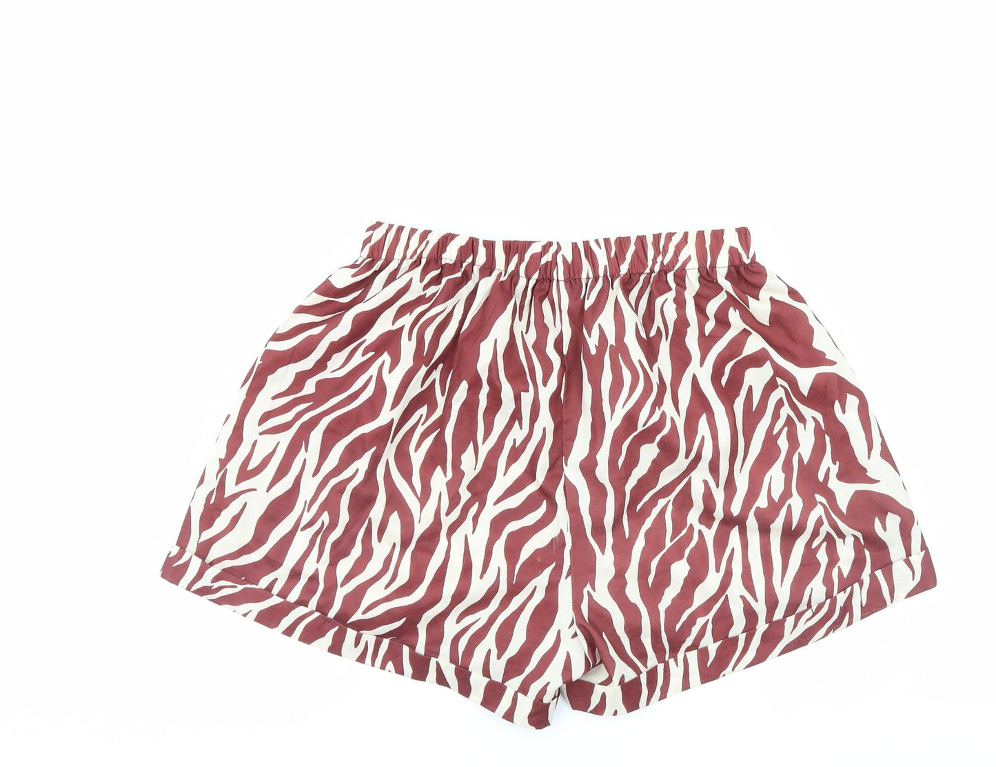 PRETTYLITTLETHING Womens Multicoloured Animal Print  Culotte Shorts Size 8