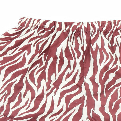 PRETTYLITTLETHING Womens Multicoloured Animal Print  Culotte Shorts Size 8