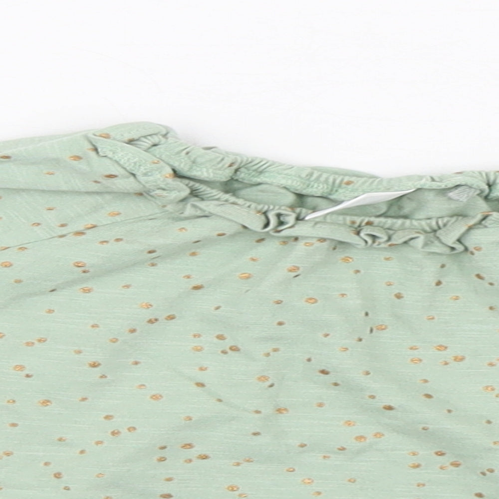 NEXT Girls Green Polka Dot  A-Line  Size 9-12 Months
