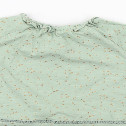 NEXT Girls Green Polka Dot  A-Line  Size 9-12 Months