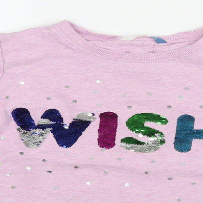 John Lewis Girls Purple   Pullover Jumper Size 11 Years  - Wish