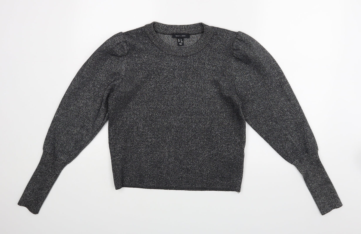Womens UK Size 8 New Look Silver Pullover Jumper