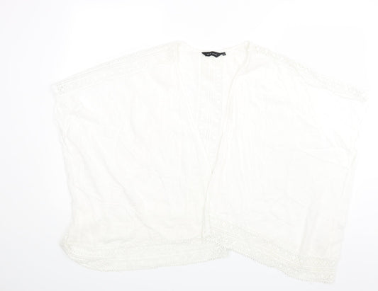 Womens UK Size 12 New Look White Cape Jumper