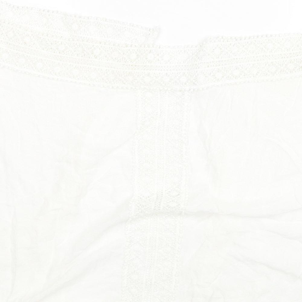 Womens UK Size 12 New Look White Cape Jumper