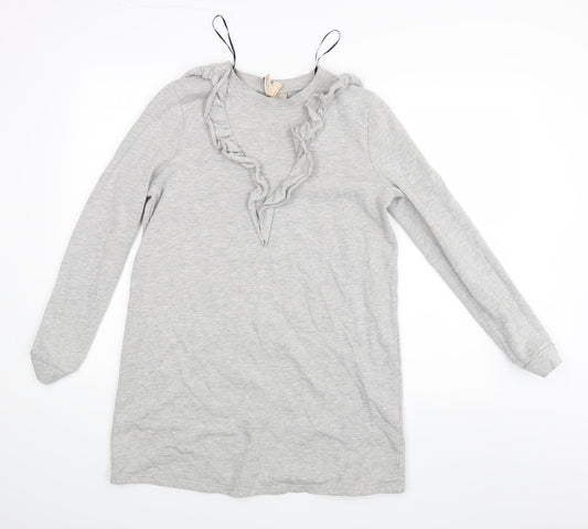 Womens UK Size S Divided Grey Pullover Jumper
