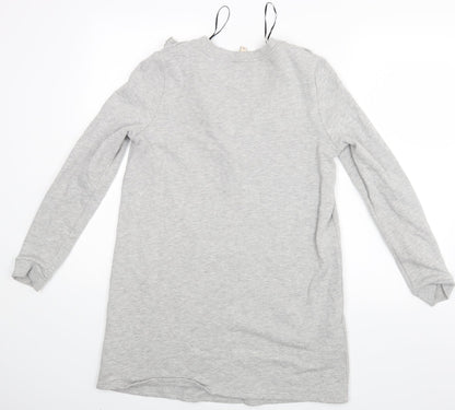Womens UK Size S Divided Grey Pullover Jumper