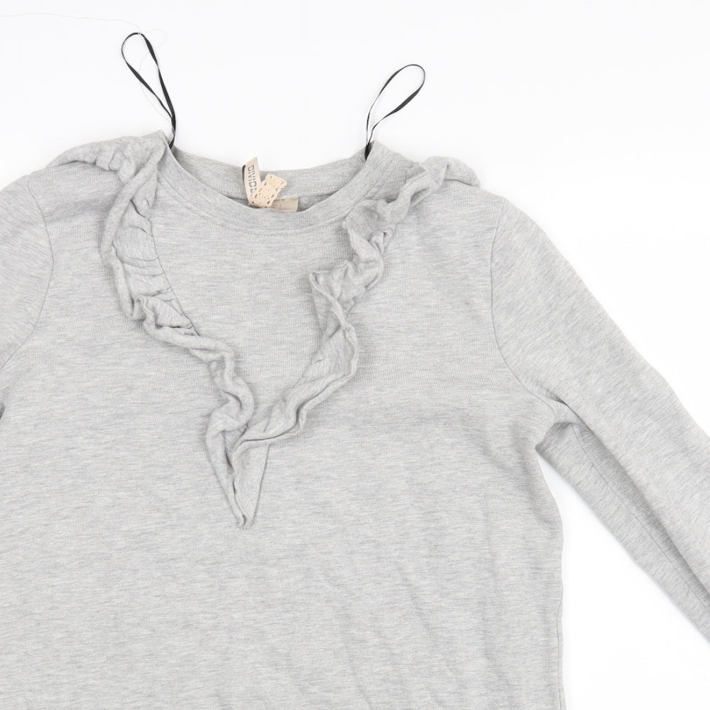 Womens UK Size S Divided Grey Pullover Jumper