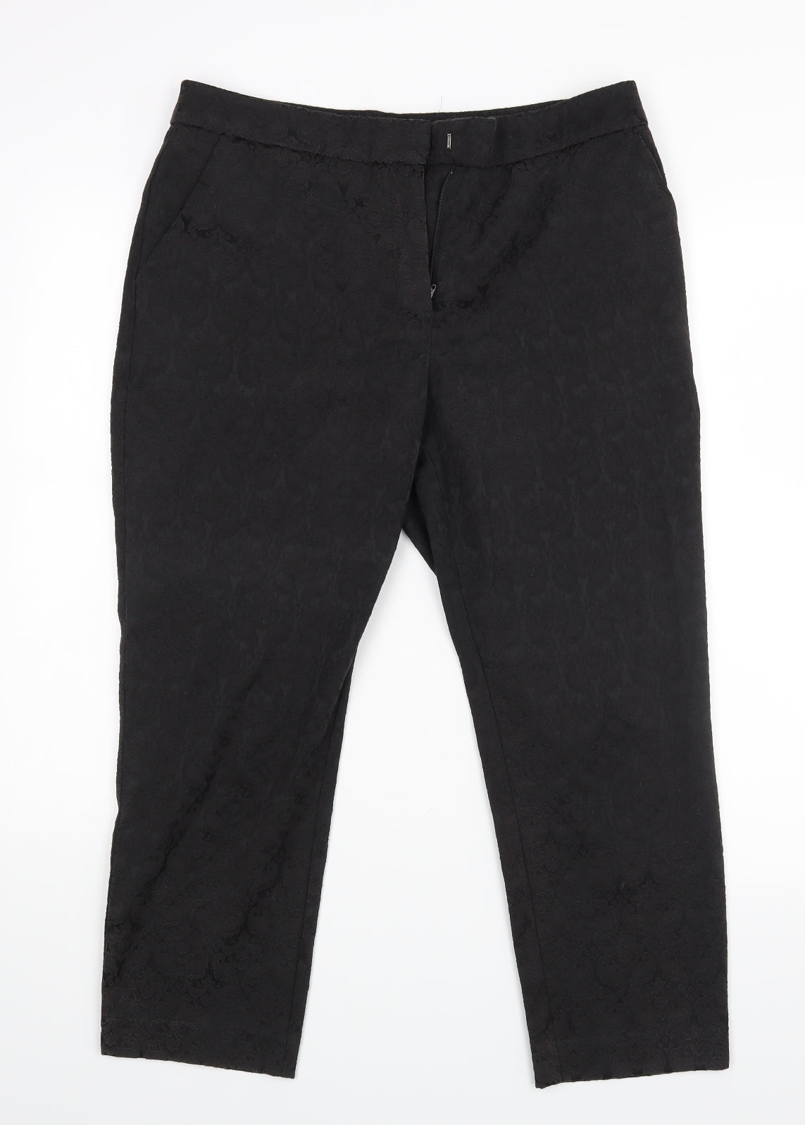 Soon Womens Black   Trousers  Size 12 L22.5 in