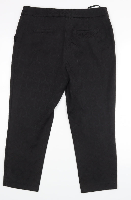 Soon Womens Black   Trousers  Size 12 L22.5 in