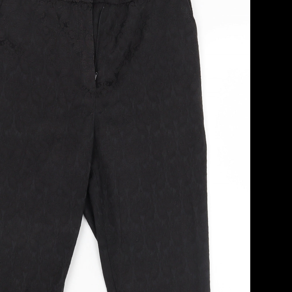Soon Womens Black   Trousers  Size 12 L22.5 in