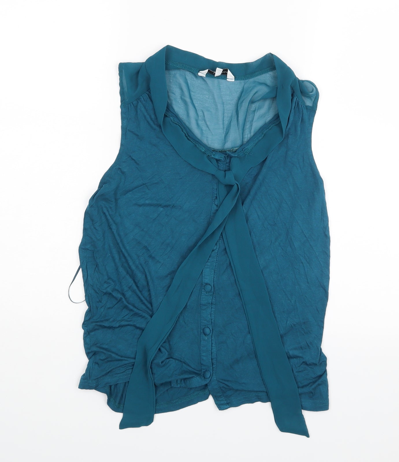 Womens UK Size 12 New Look Green Basic Blouse