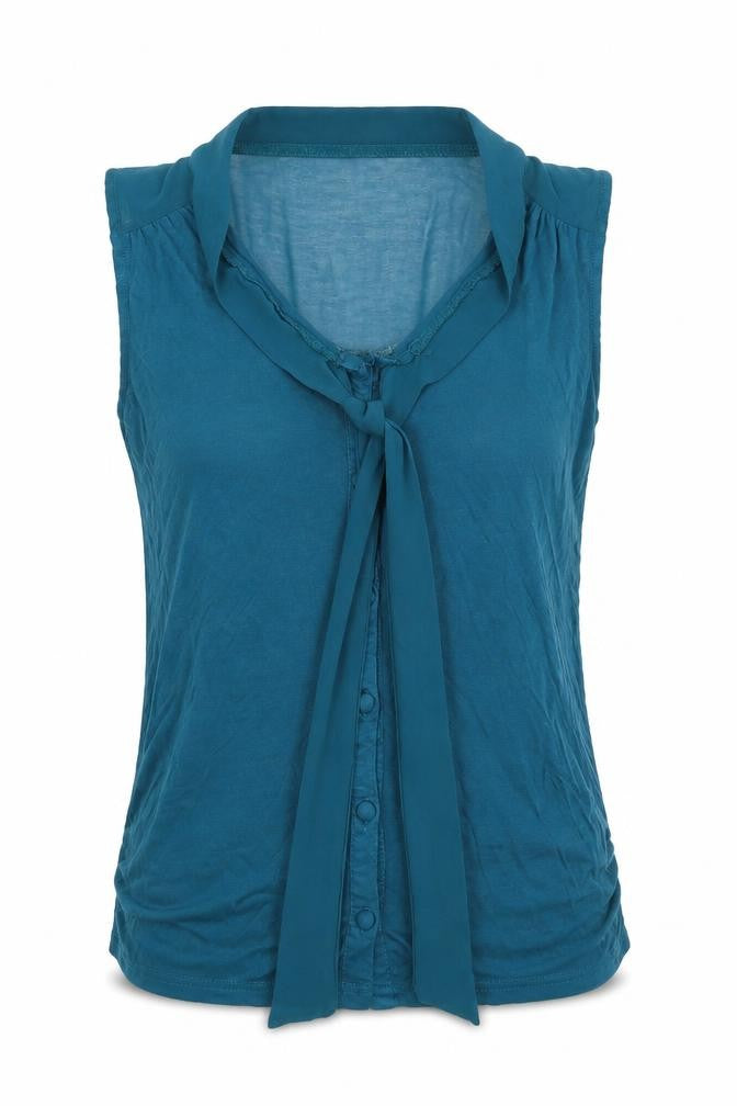Womens UK Size 12 New Look Green Basic Blouse