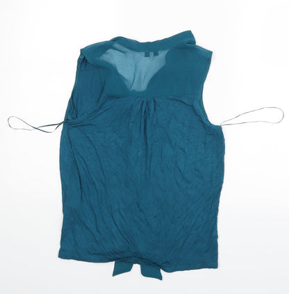 Womens UK Size 12 New Look Green Basic Blouse