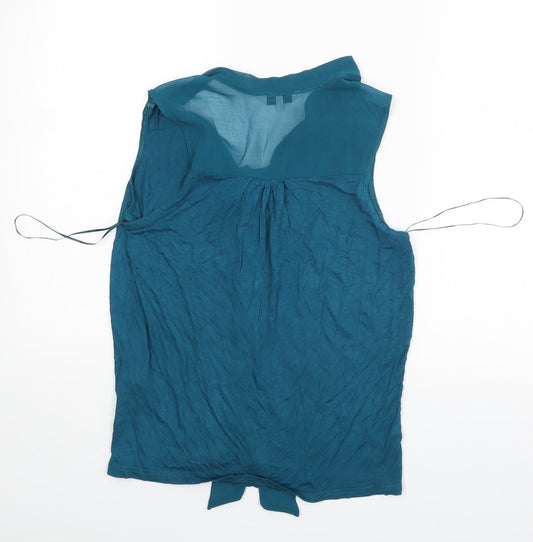 Womens UK Size 12 New Look Green Basic Blouse