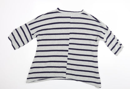 Womens UK Size M Roman Grey Basic Blouse