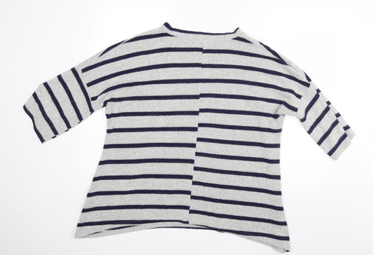 Womens UK Size M Roman Grey Basic Blouse