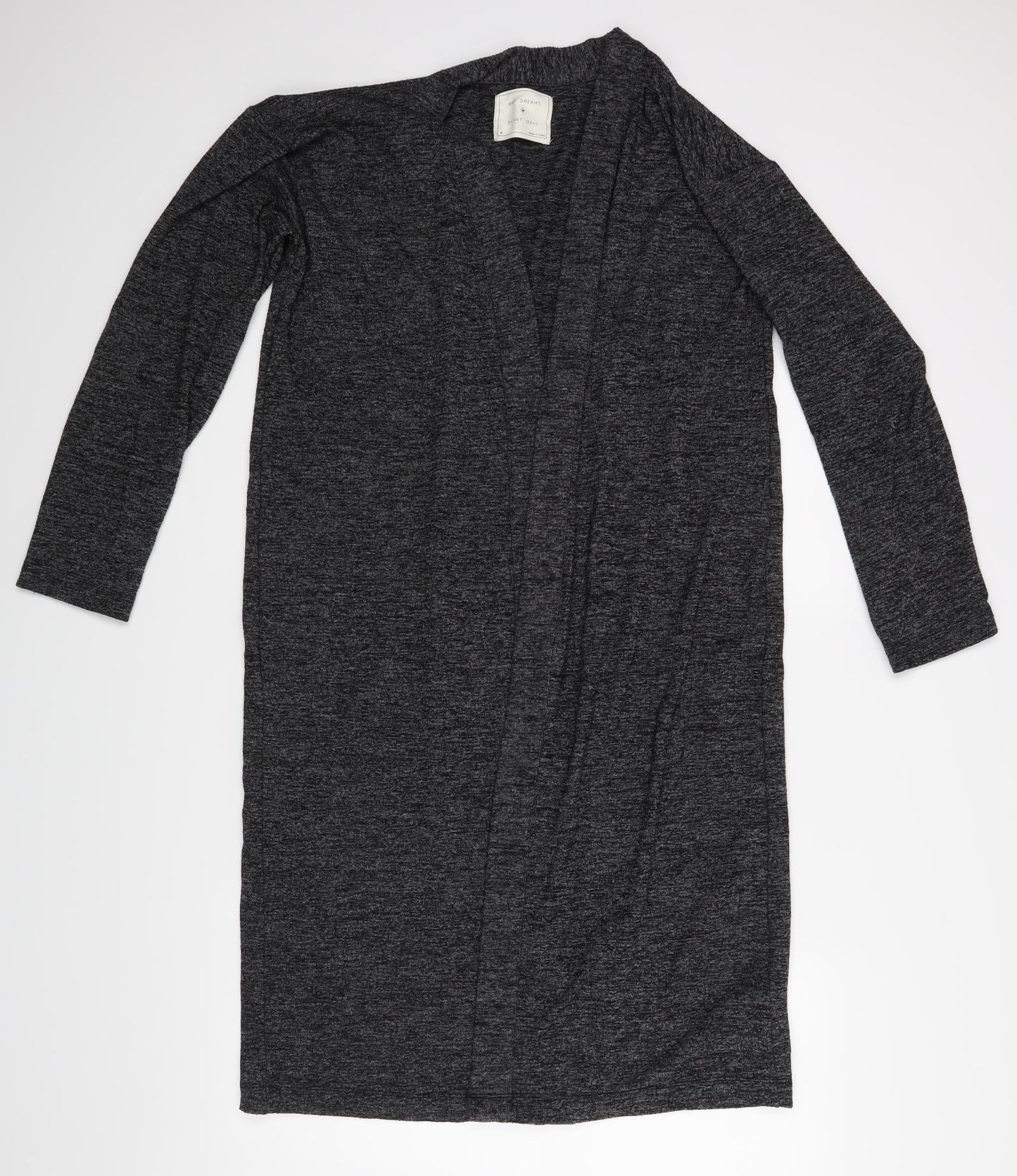 Womens UK Size M M&S Grey Wrap Jumper