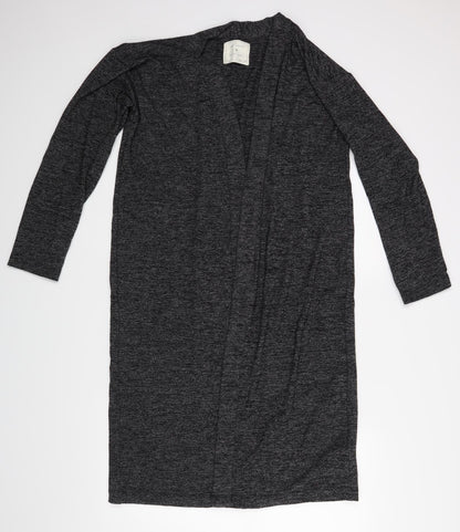 Womens UK Size M M&S Grey Wrap Jumper
