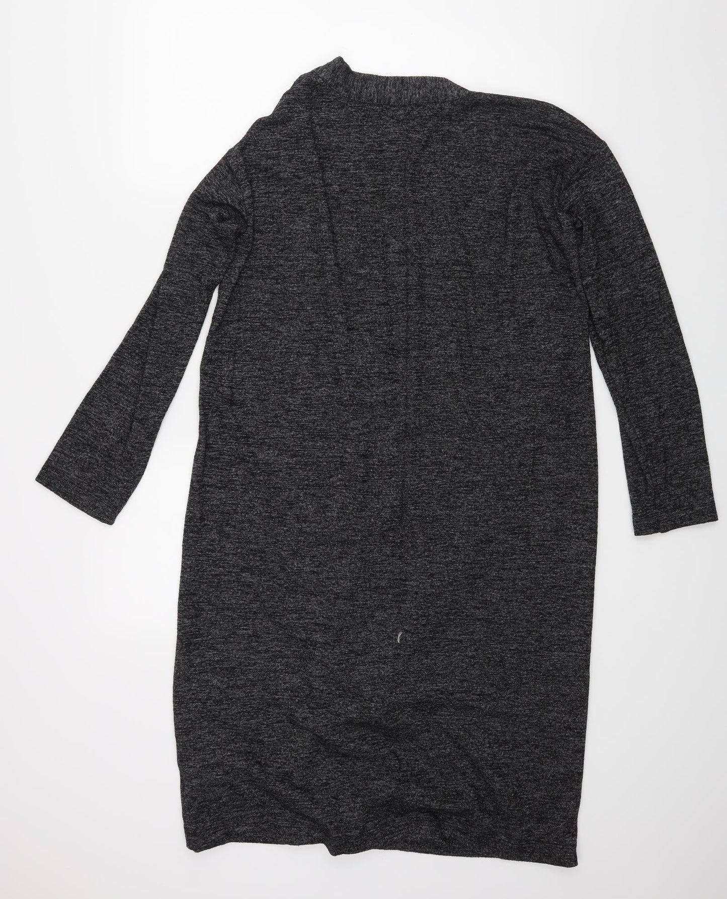 Womens UK Size M M&S Grey Wrap Jumper
