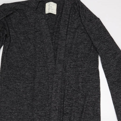 Womens UK Size M M&S Grey Wrap Jumper