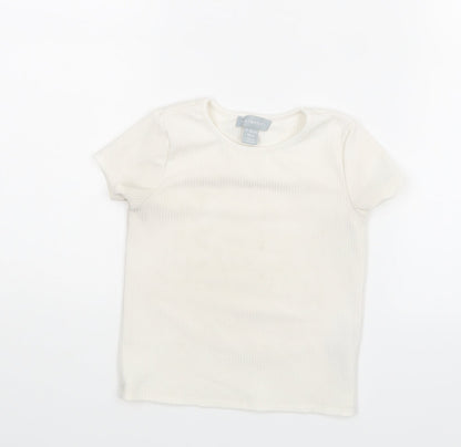 Primark Girls White   Basic T-Shirt Size 2 Years