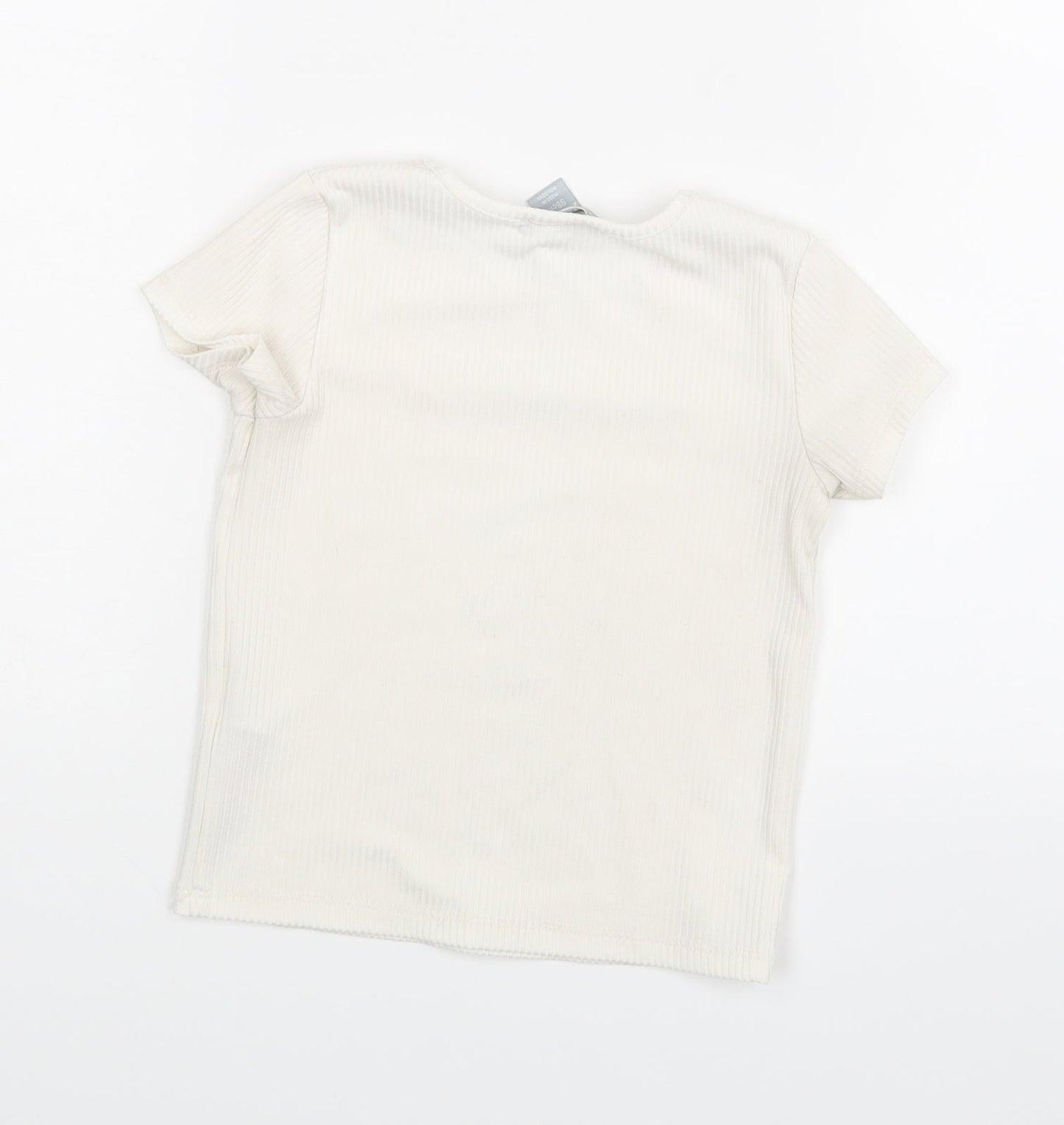 Primark Girls White   Basic T-Shirt Size 2 Years