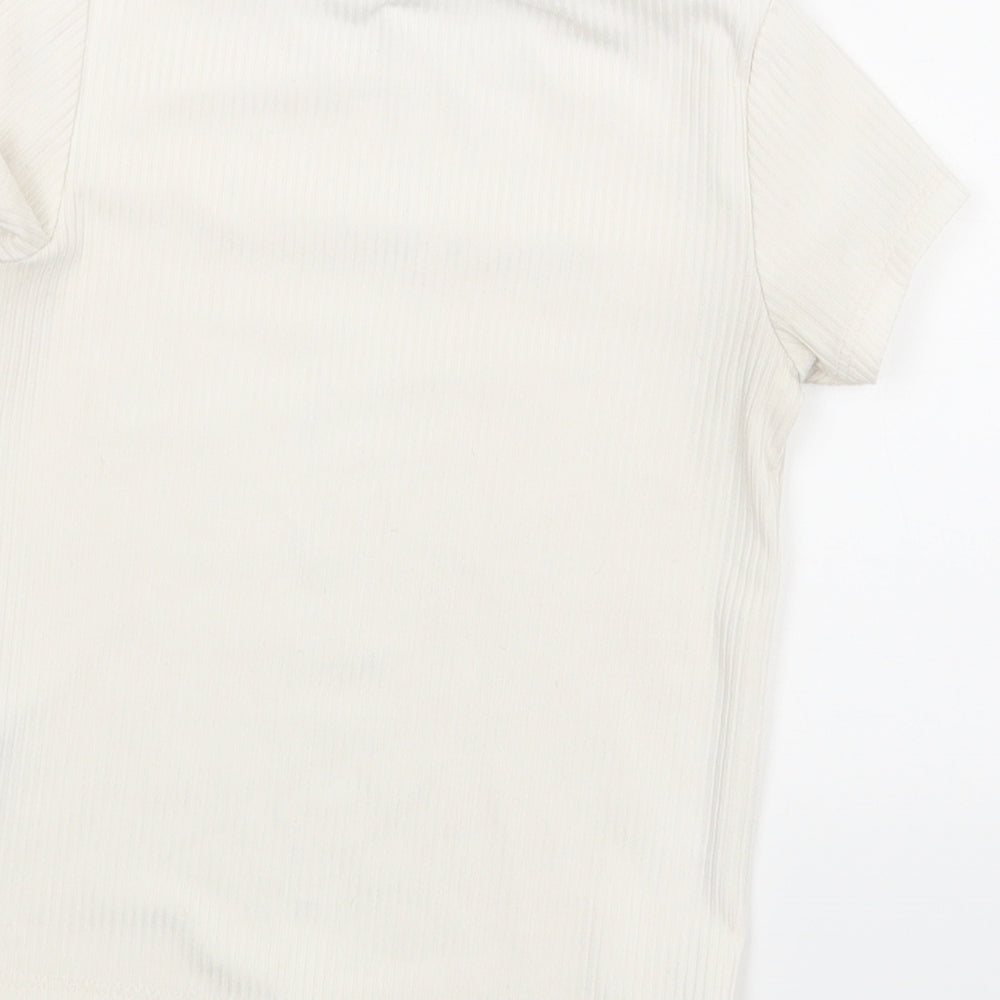Primark Girls White   Basic T-Shirt Size 2 Years