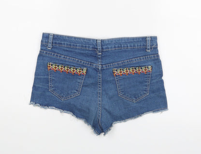 Lottie Girls Black   Hot Pants Shorts Size 12 Years