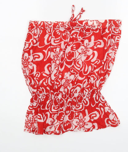 Womens UK Size  New Look Red Basic Blouse