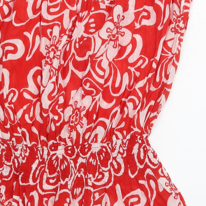 Womens UK Size  New Look Red Basic Blouse