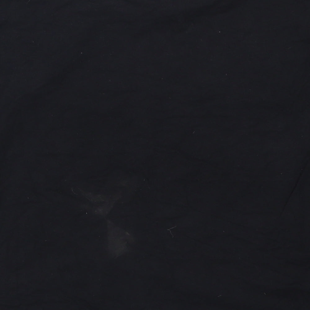 New Look Girls Black Striped  Basic T-Shirt Size M  - Make Mondays Optional