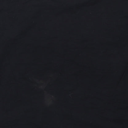 New Look Girls Black Striped  Basic T-Shirt Size M  - Make Mondays Optional