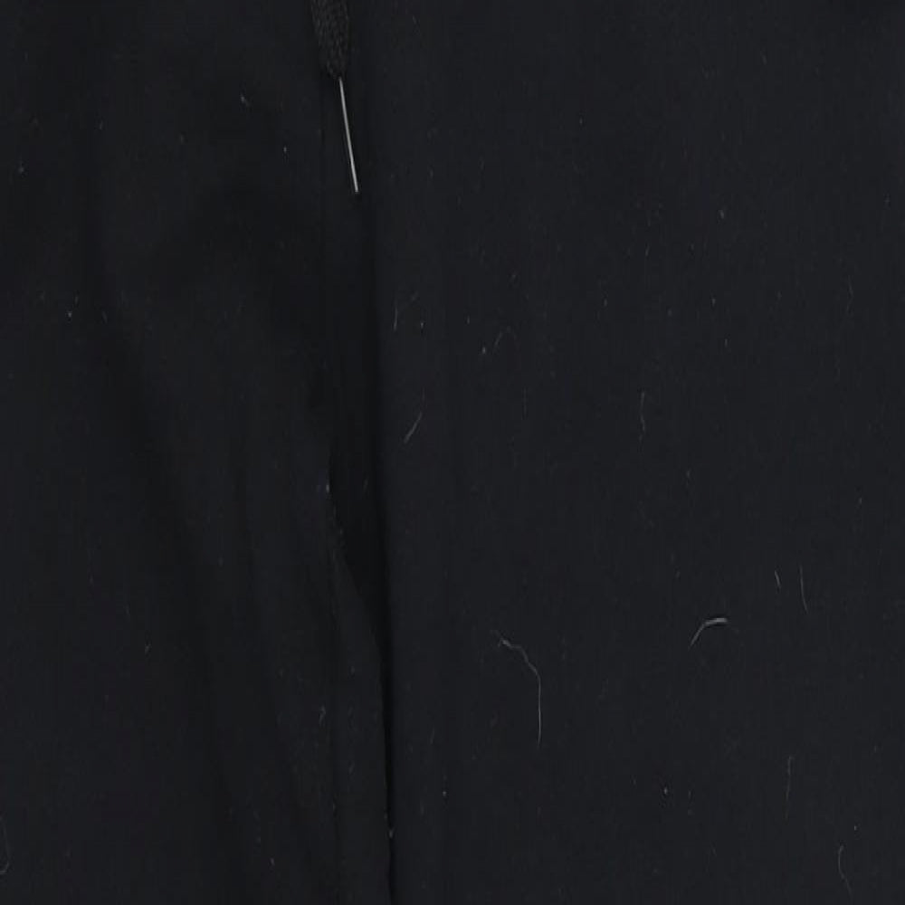 Womens UK Size 8 Preworn Regular Fit Sweatpants Black Trousers