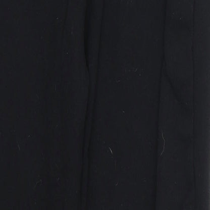Womens UK Size 8 Preworn Regular Fit Sweatpants Black Trousers
