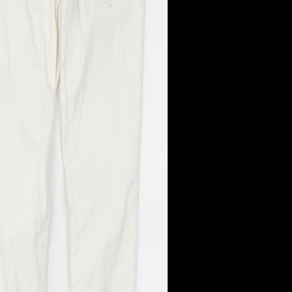 Denim Co Womens White  Denim Skinny Jeans Size 8 L28 in