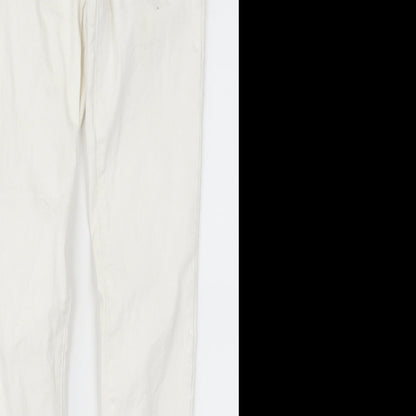 Denim Co Womens White  Denim Skinny Jeans Size 8 L28 in