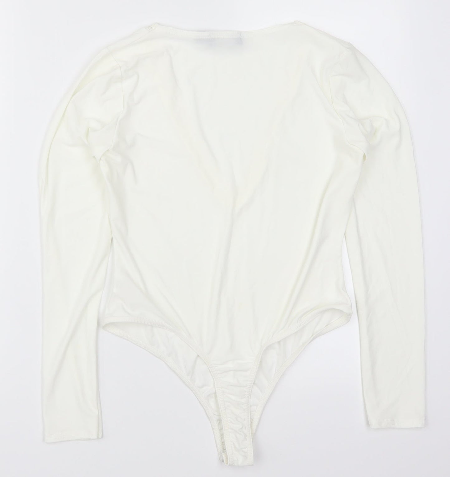 PRETTYLITTLETHING Womens White   Bodysuit One-Piece Size 12