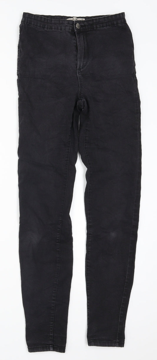 Denim Co Womens Black  Denim Skinny Jeans Size 8 L30 in