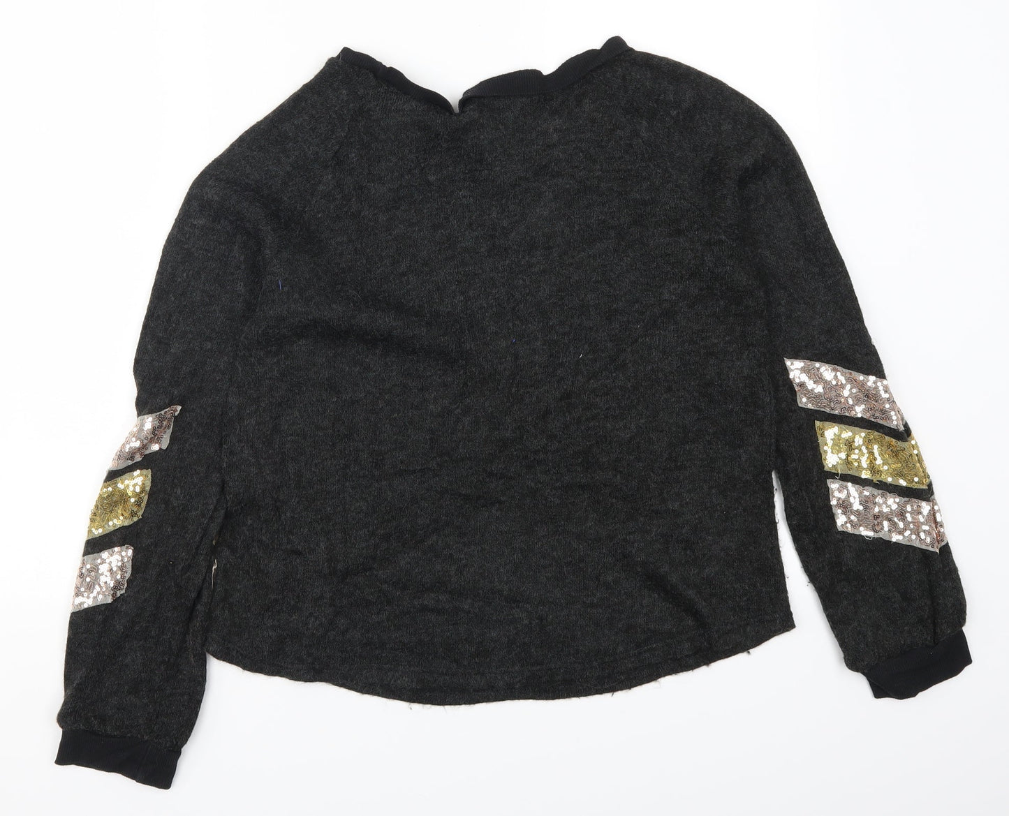 Womens UK Size L Preworn Grey Pullover Jumper