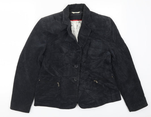 Klass Womens Grey  Corduroy Jacket Suit Jacket Size 14