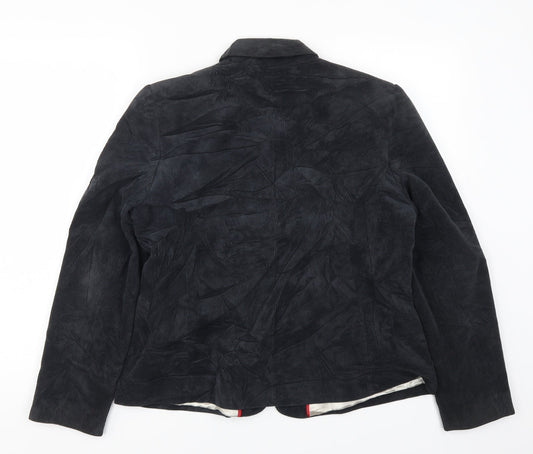 Klass Womens Grey  Corduroy Jacket Suit Jacket Size 14