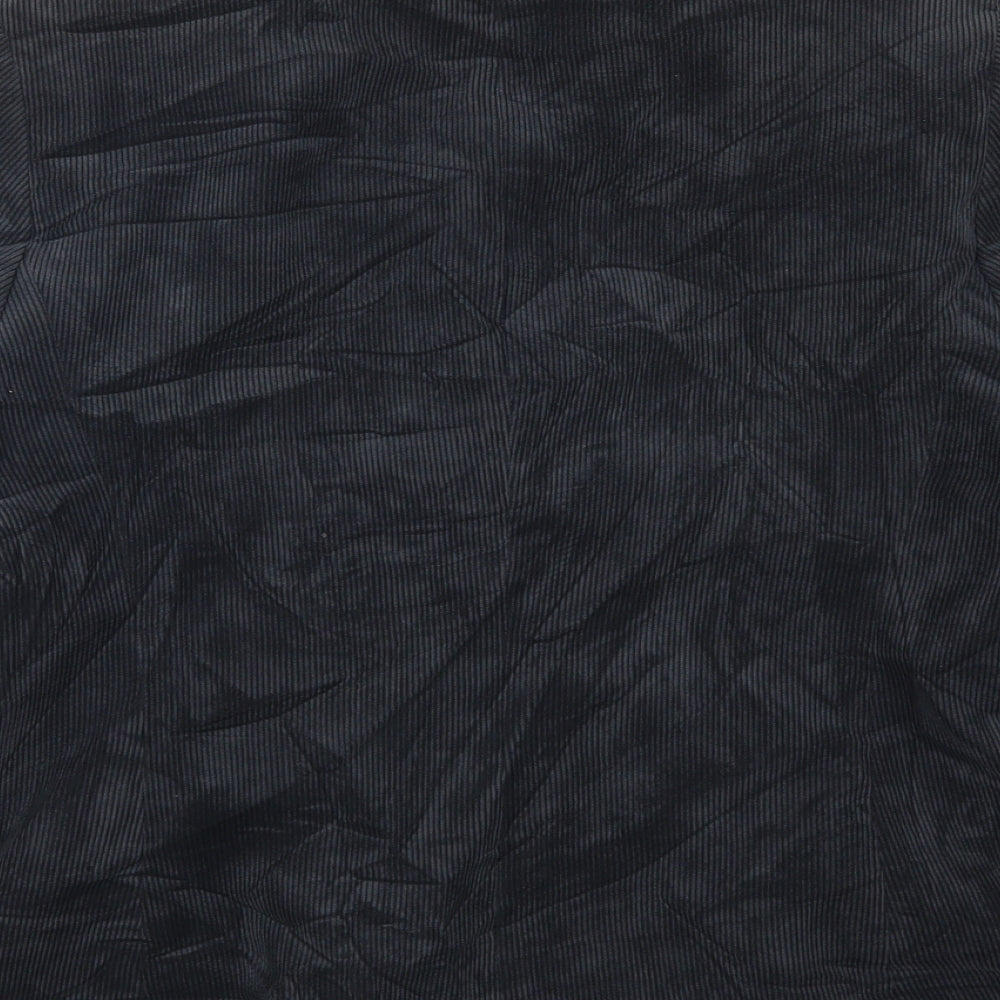 Klass Womens Grey  Corduroy Jacket Suit Jacket Size 14