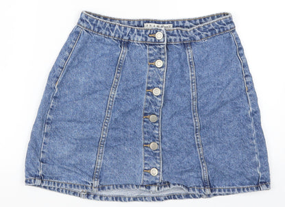 Womens UK Size 8 Denim Co A-Line Denim Skirt