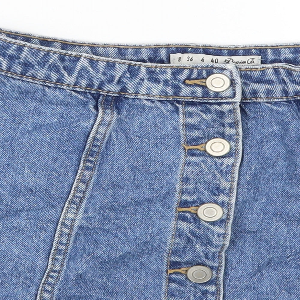 Womens UK Size 8 Denim Co A-Line Denim Skirt