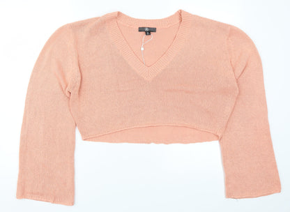 Womens UK Size L Missguided Pink Pullover Jumper