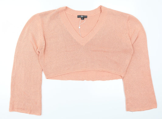 Womens UK Size L Missguided Pink Pullover Jumper
