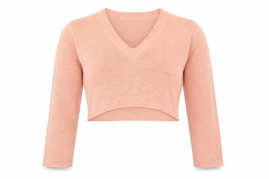 Front view of Missguided women’s pink knit jumper, size L