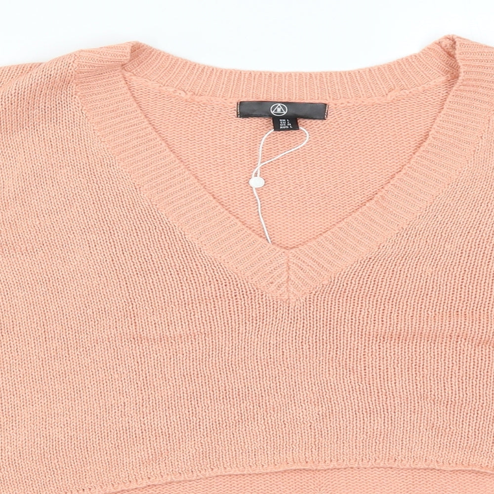 Womens UK Size L Missguided Pink Pullover Jumper